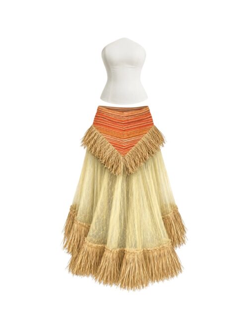 Mari Raffia Skirt and Top
